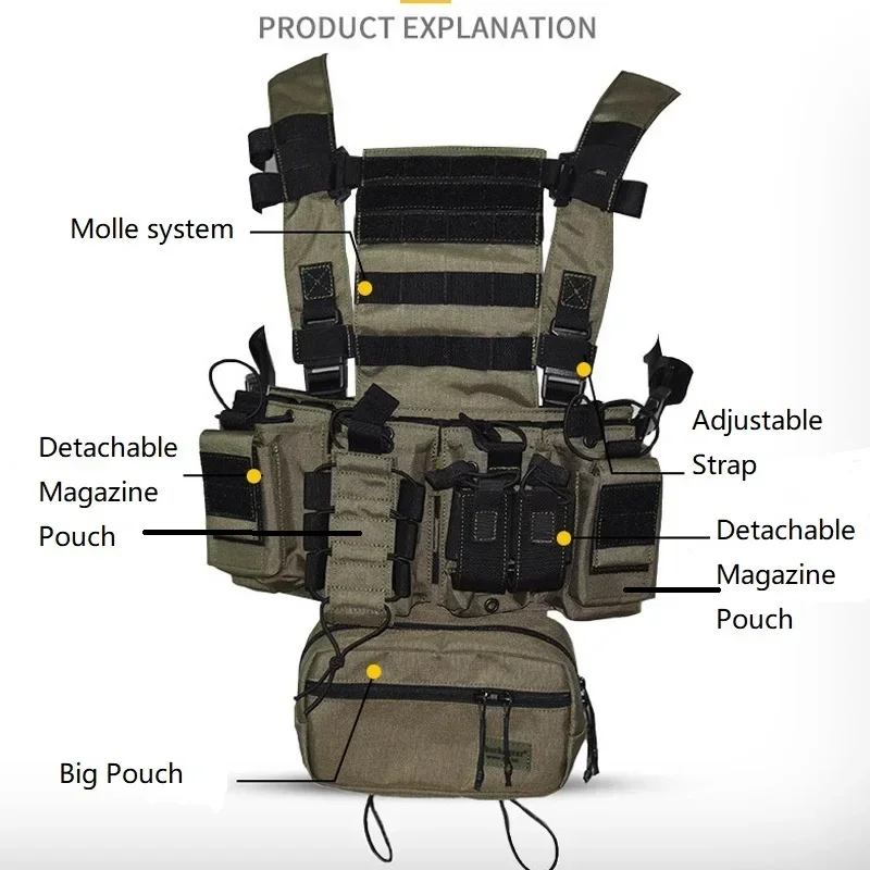 D3CR Göğüs Rig Yelek Multicam  - Crossfit Gear For Men incelemesi ve fiyatı