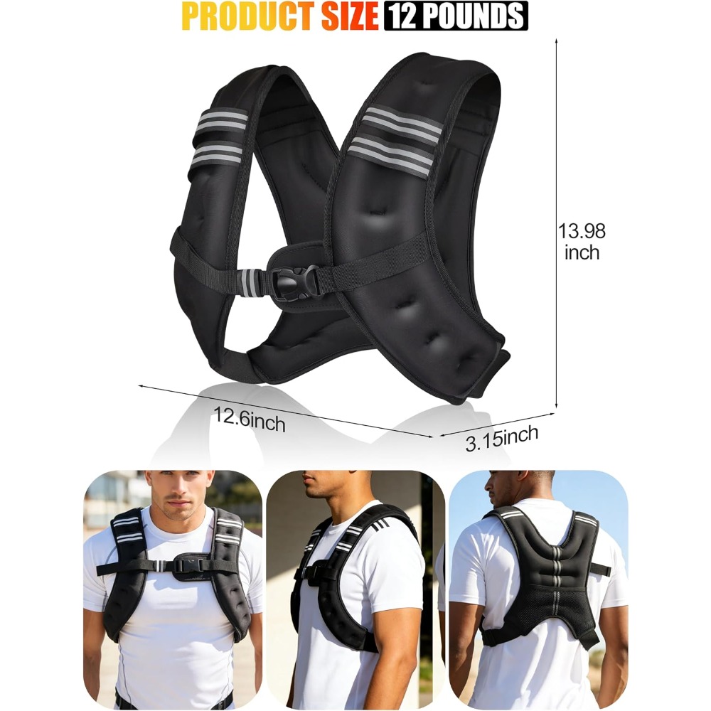 Ağırlıklı Fitness Yeleği, Önce - Crossfit Weight Vest incelemesi ve fiyatı